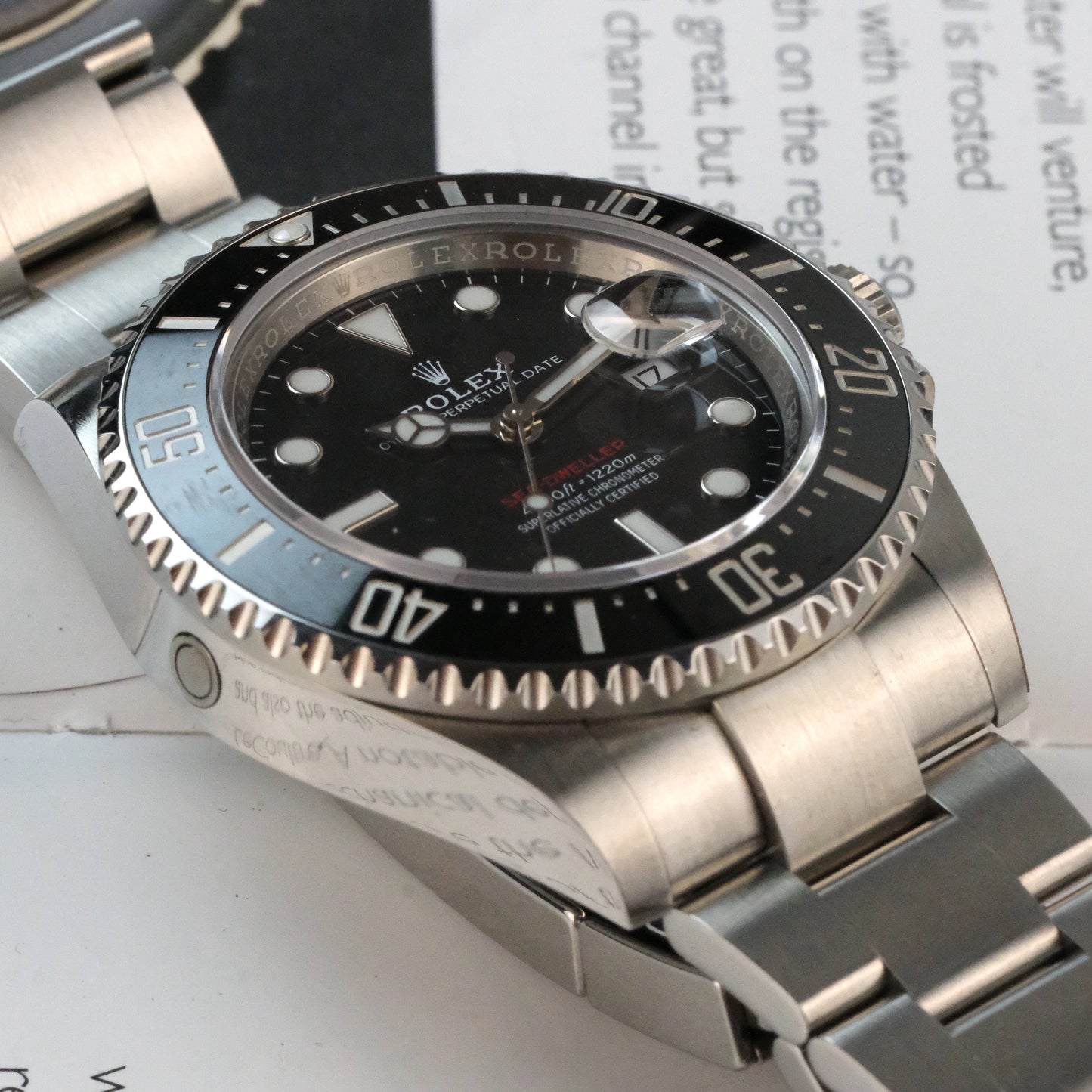 2020 Rolex Sea-Dweller 126600, full kit minus box