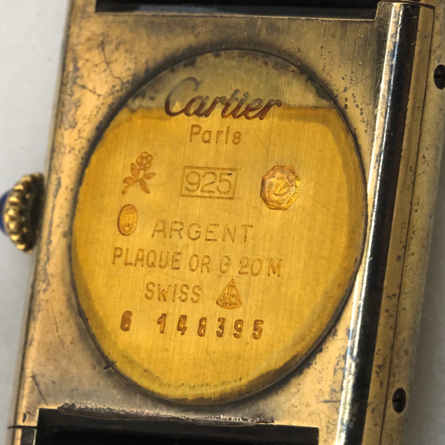 Vintage Cartier Tank Must, Lemon Creme Dial