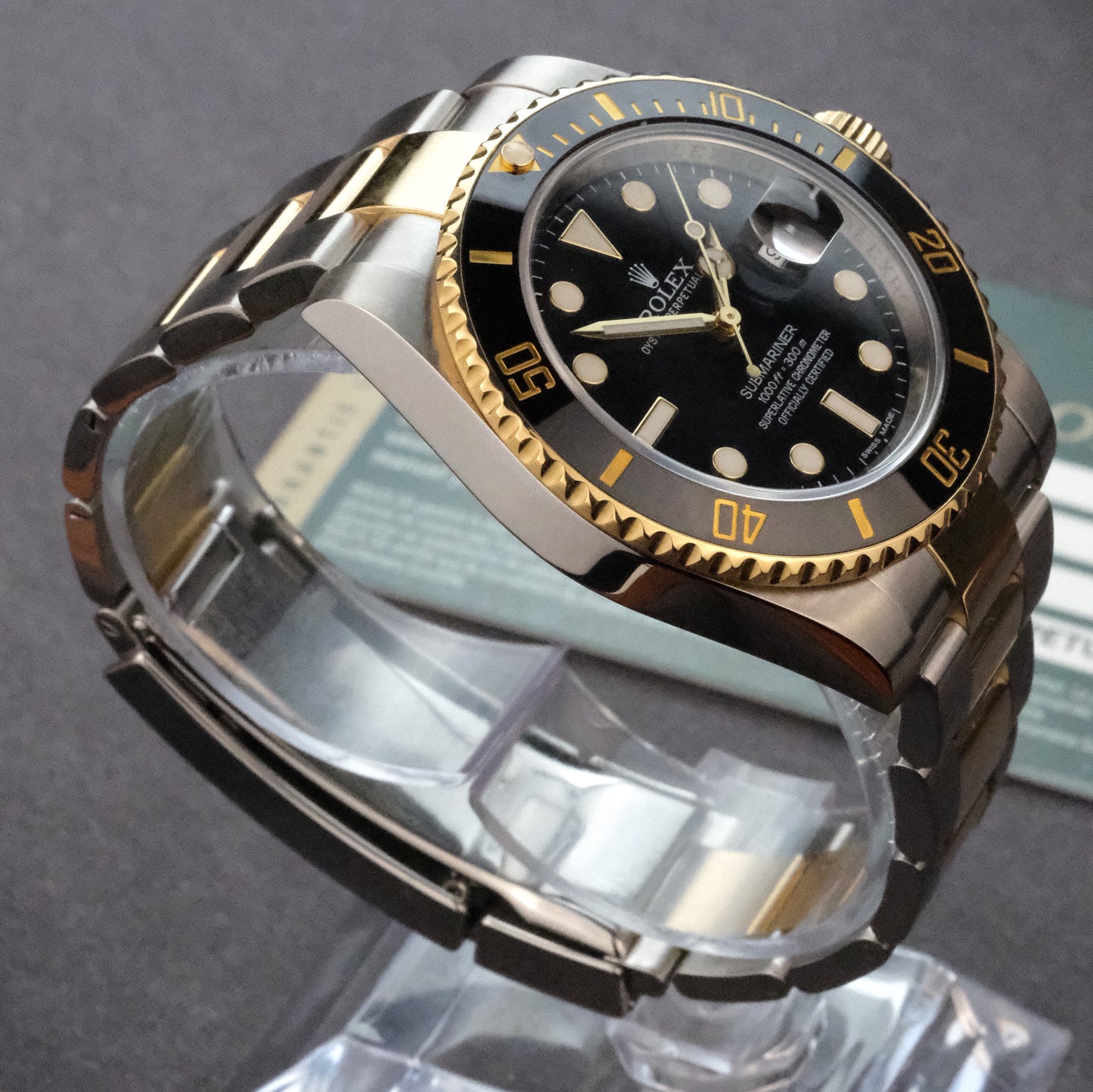 2013 Rolex Two Tone Submariner 116613LN with card