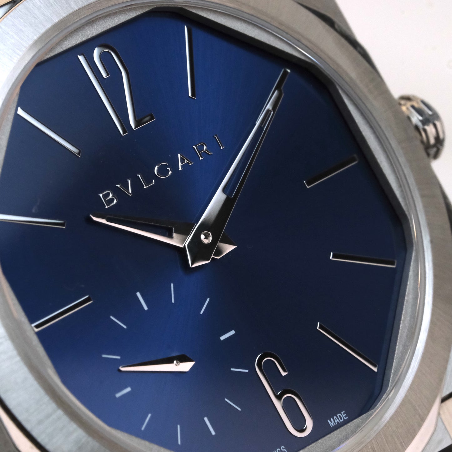2022 Bulgari Octo Finissimo Steel Blue Dial 103431 | Full Set