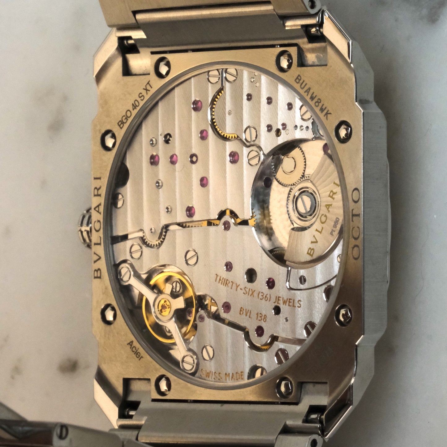 2022 Bulgari Octo Finissimo Steel Blue Dial 103431 | Full Set