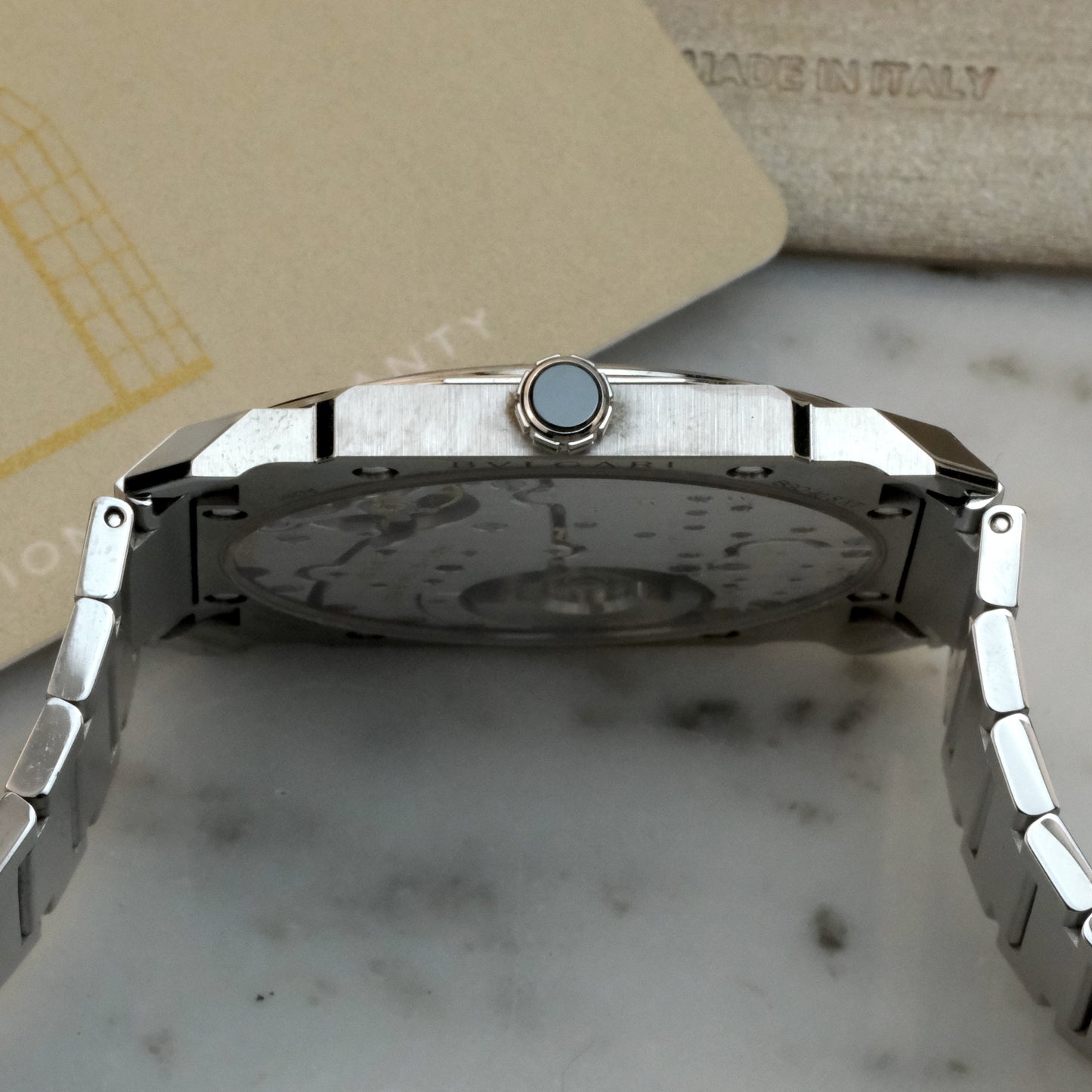 2022 Bulgari Octo Finissimo Steel Blue Dial 103431 | Full Set