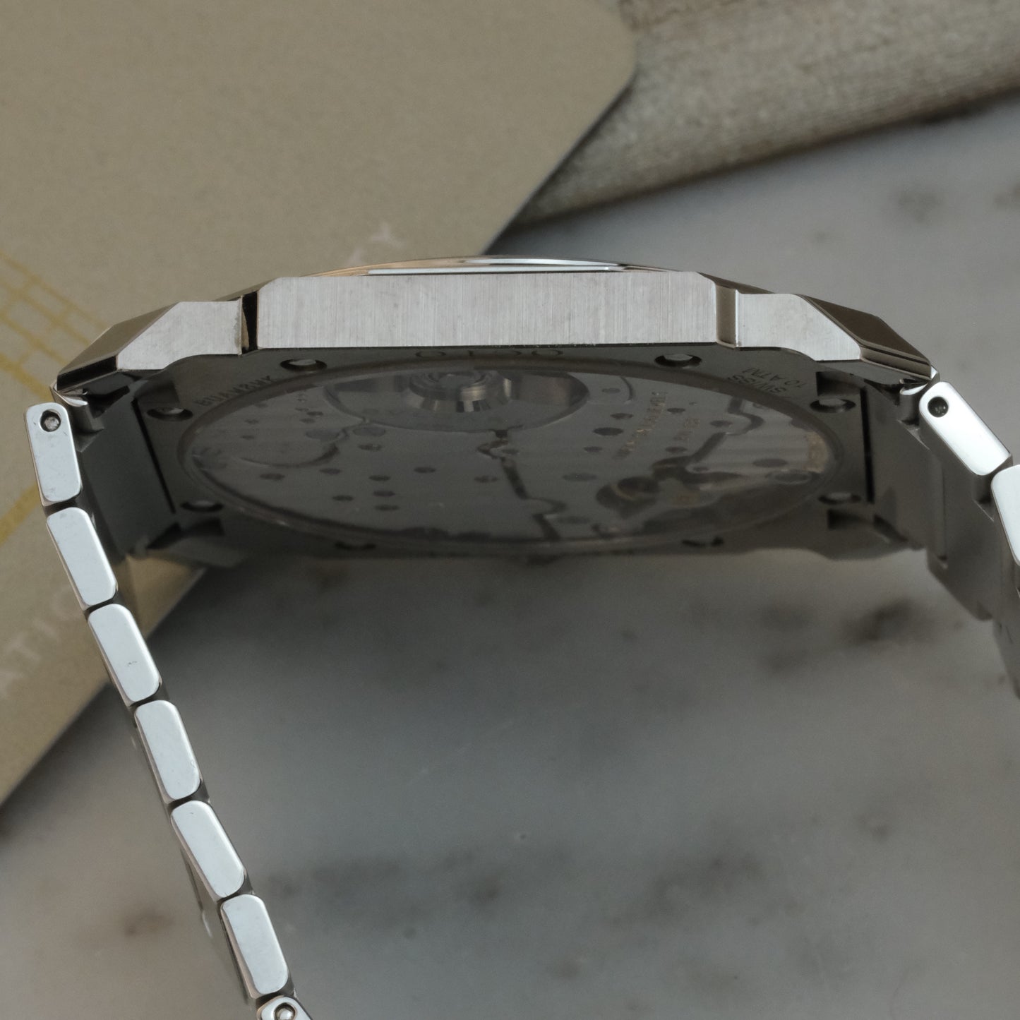 2022 Bulgari Octo Finissimo Steel Blue Dial 103431 | Full Set