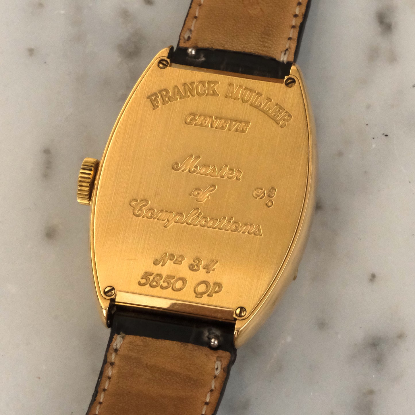 Franck Muller 5850 Quantième Perpétuel in Yellow Gold | 5850QP | Box & Papers