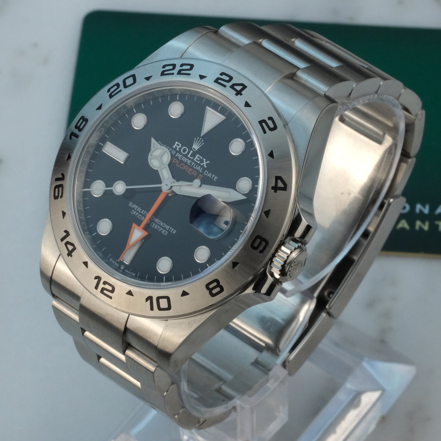 2022 Rolex Explorer II Black Dial | 226570 | Card