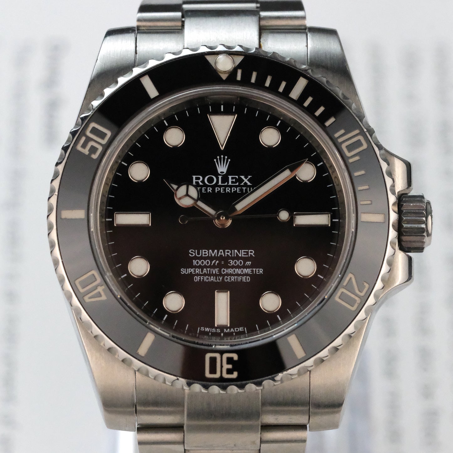 Rolex 114060 Submariner, aftermarket bracelet