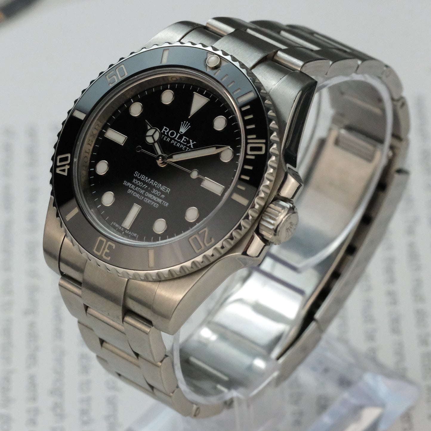 Rolex 114060 Submariner, aftermarket bracelet