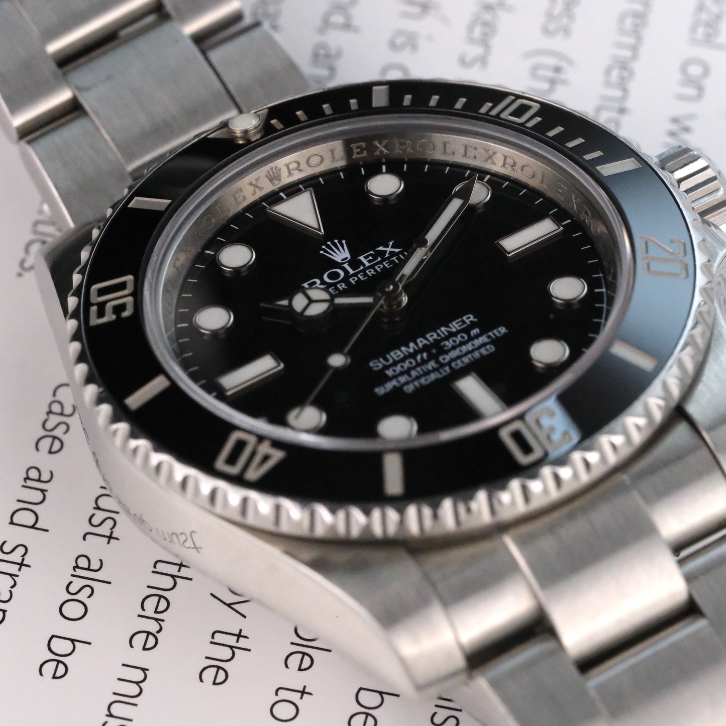 Rolex 114060 Submariner, aftermarket bracelet