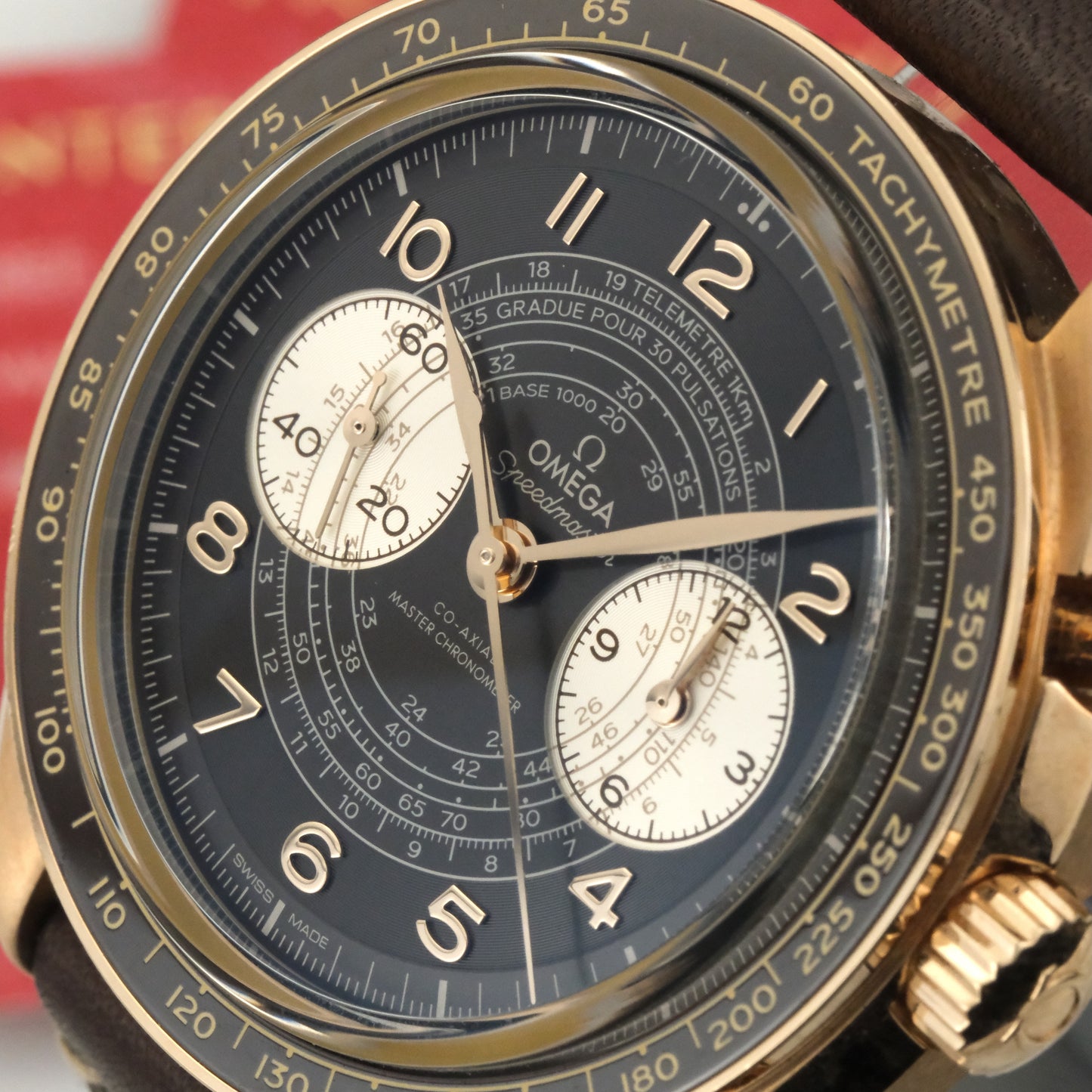 Omega Speedmaster Chronoscope Bronze Gold | 329.92.43.51.10.001 | Cards