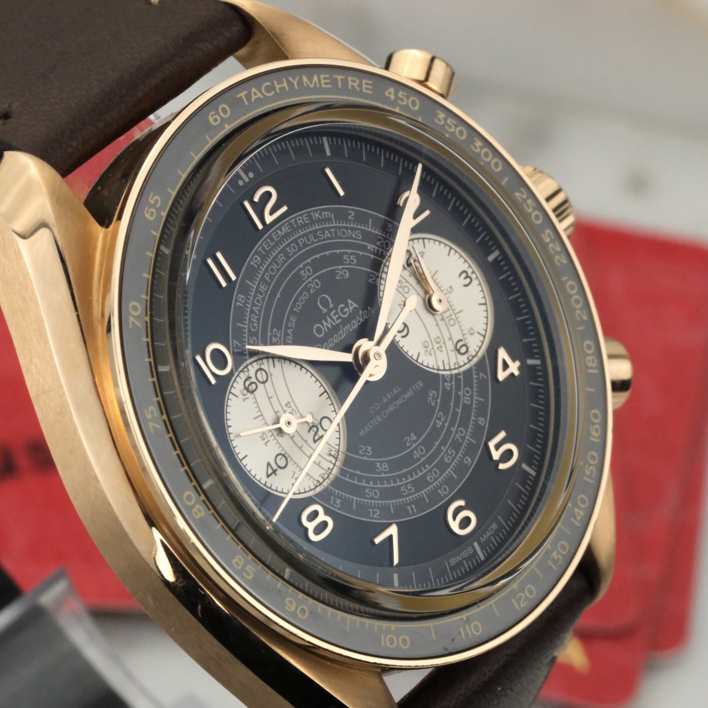Omega Speedmaster Chronoscope Bronze Gold | 329.92.43.51.10.001 | Cards