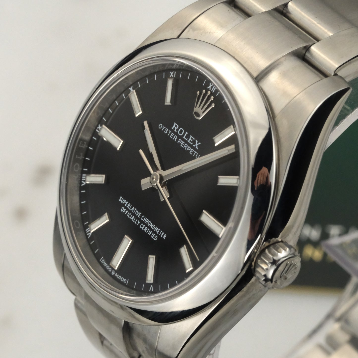 2023 Rolex Oyster Perpetual 34 Black Dial | 124200 | Card