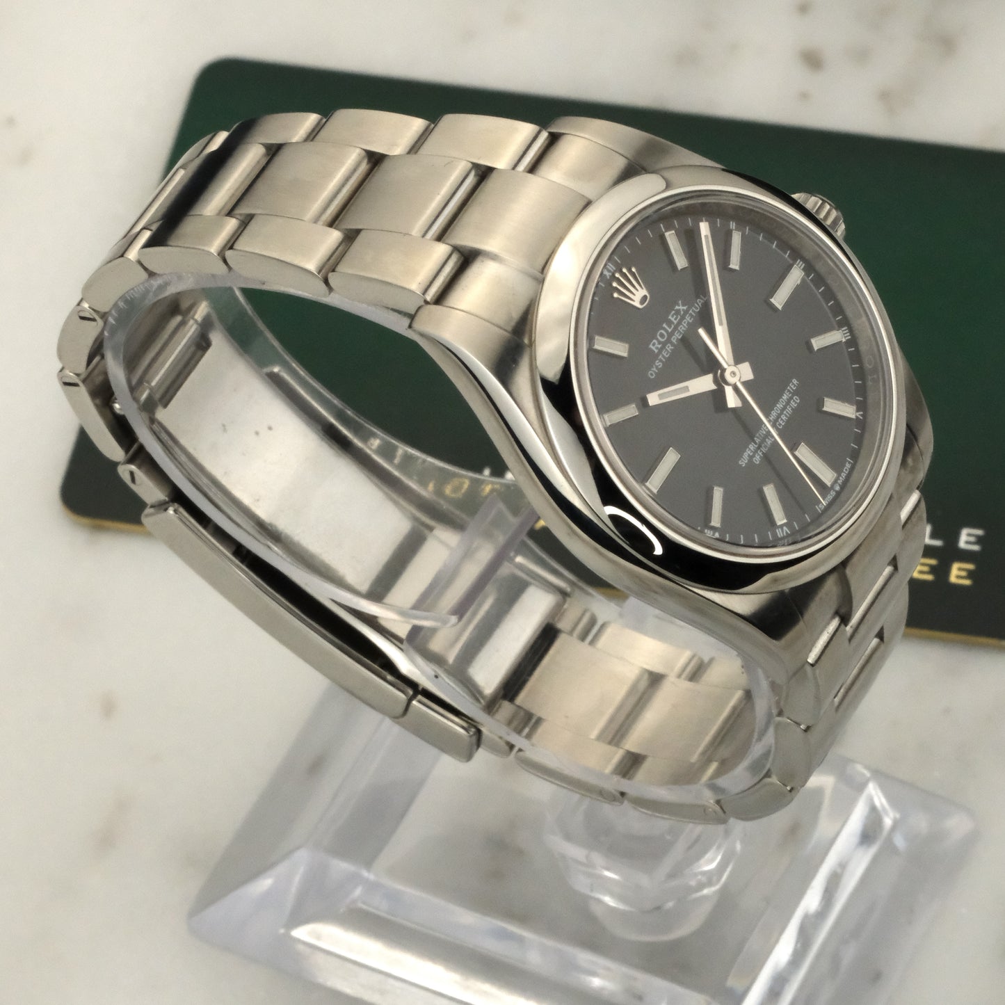 2023 Rolex Oyster Perpetual 34 Black Dial | 124200 | Card