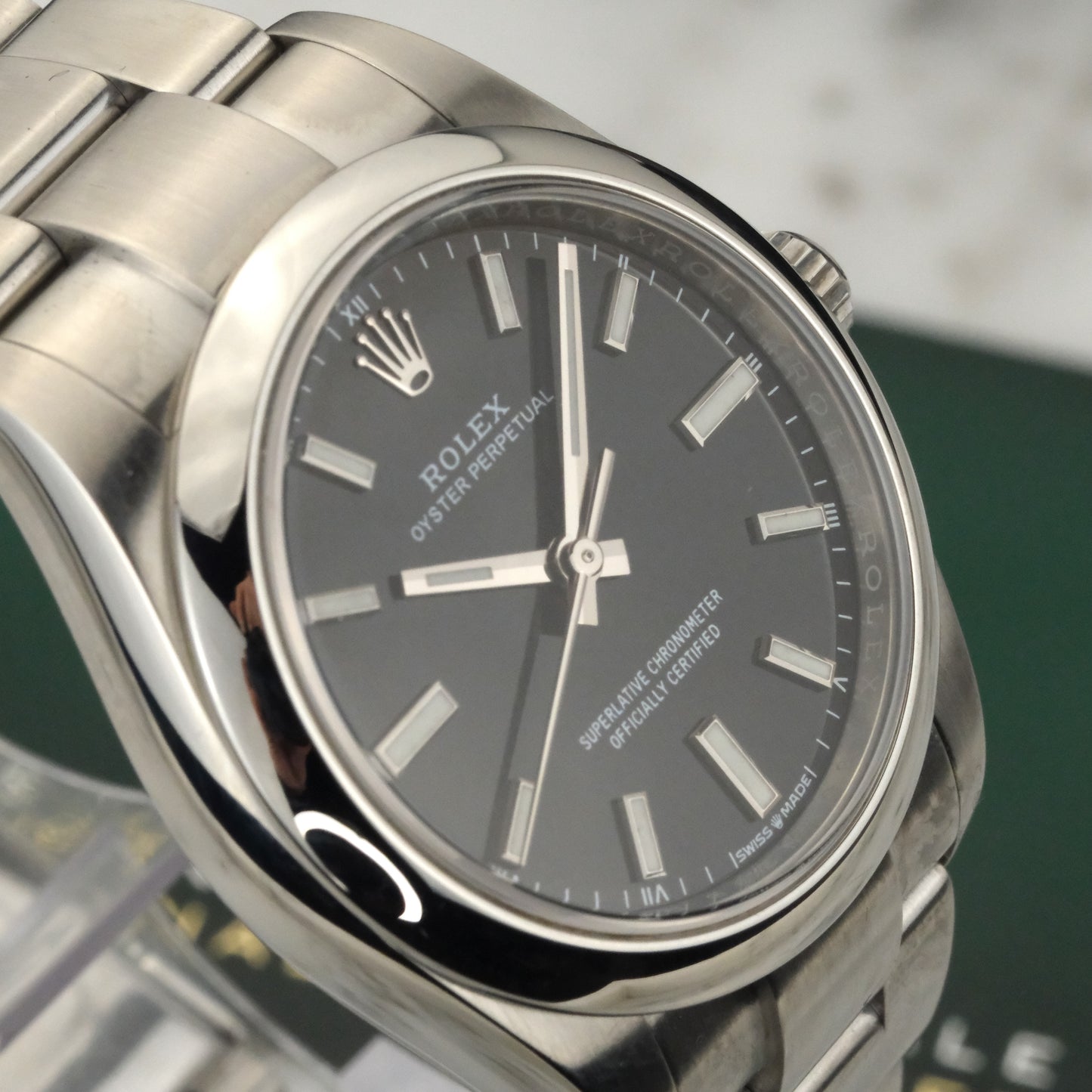 2023 Rolex Oyster Perpetual 34 Black Dial | 124200 | Card