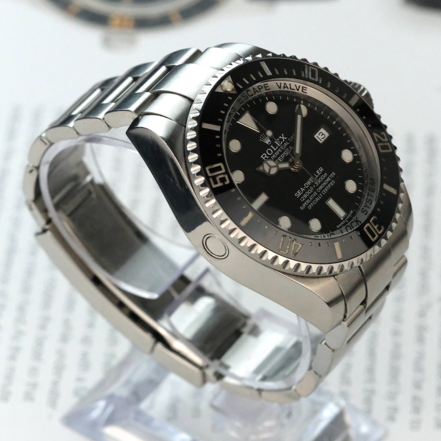 2018 Rolex Sea Dweller Deepsea 116660 with papers and hangtag