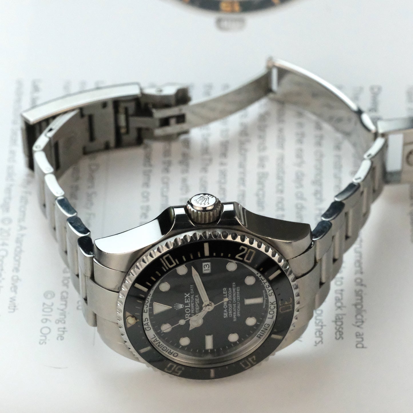 2018 Rolex Sea Dweller Deepsea 116660 with papers and hangtag