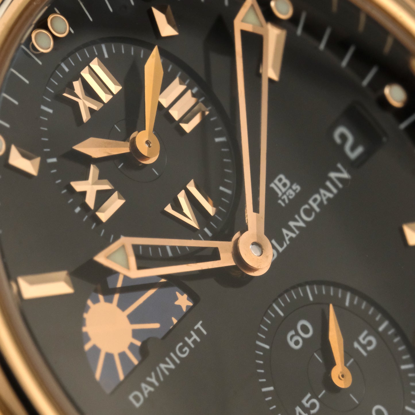 Blancpain Leman Dual Time Rose Gold 2160-3630-53B | Extra strap and manual