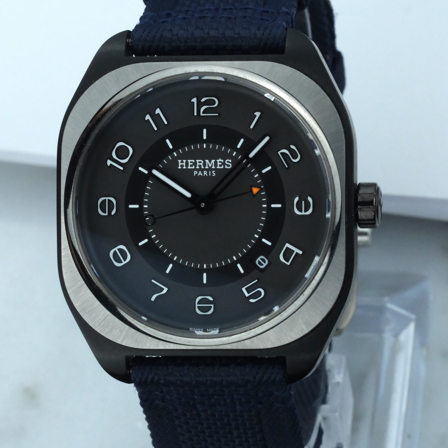 2024 Hermès H08 | SP.741 | Full Set, Blue Fabric Strap