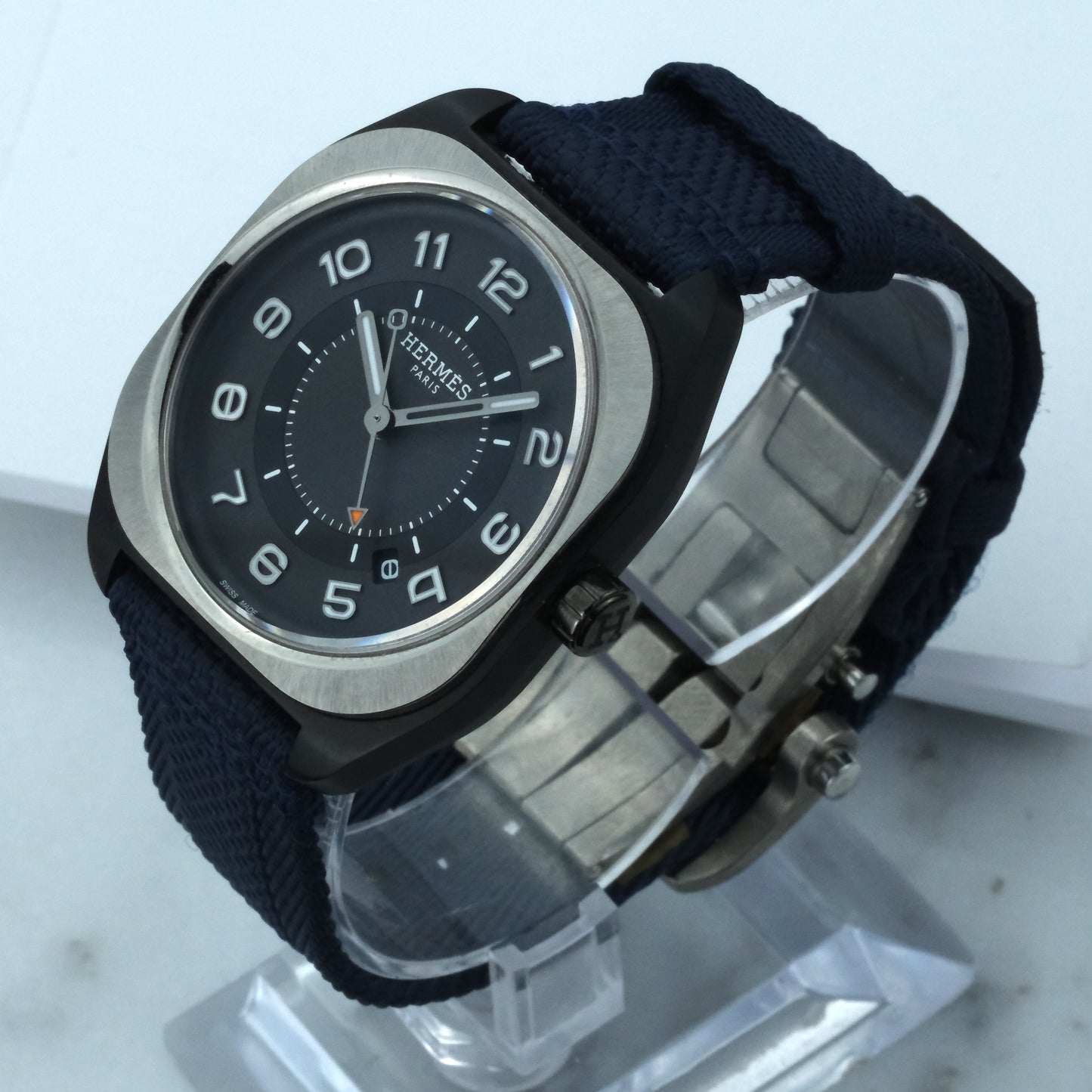 2024 Hermès H08 | SP.741 | Full Set, Blue Fabric Strap