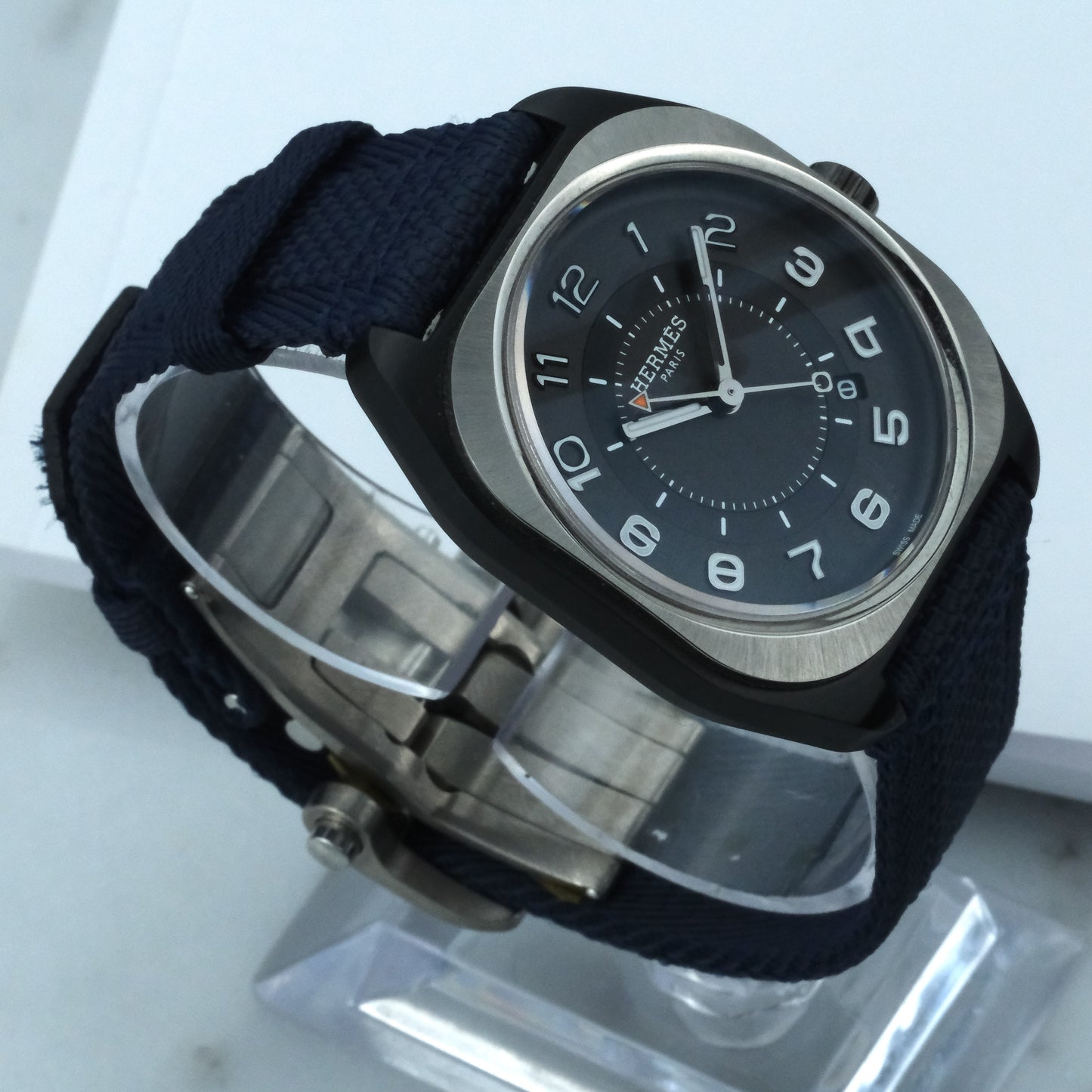 2024 Hermès H08 | SP.741 | Full Set, Blue Fabric Strap