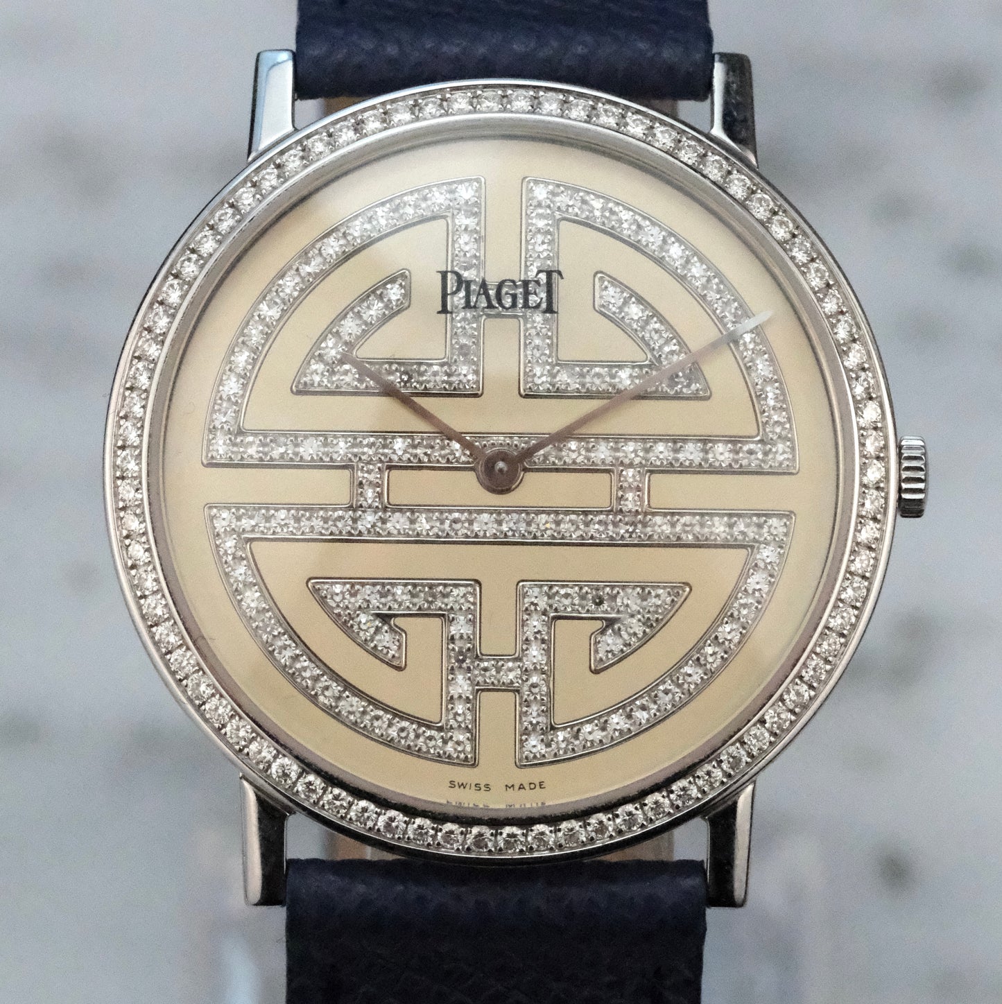 Circa 2010 Piaget Altiplano White Gold Factory Diamonds ref P10763