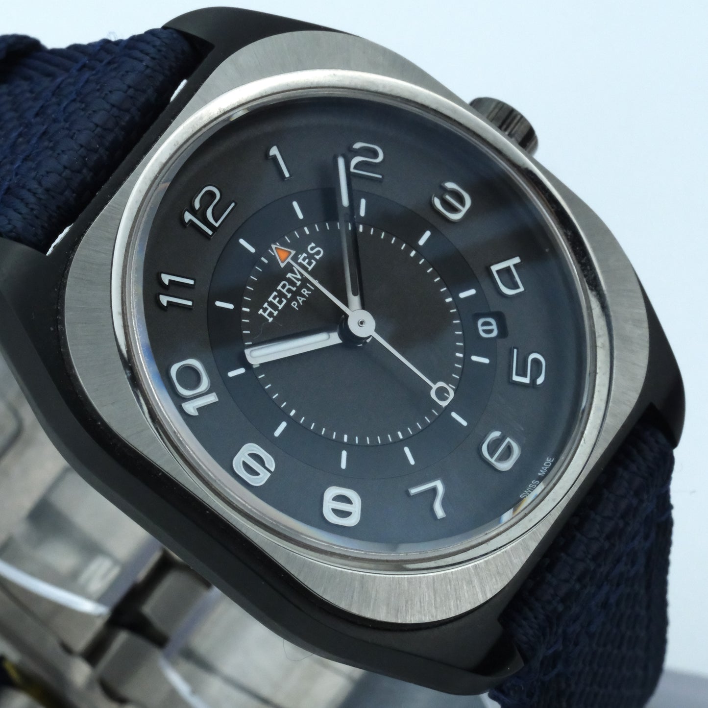 2024 Hermès H08 | SP.741 | Full Set, Blue Fabric Strap