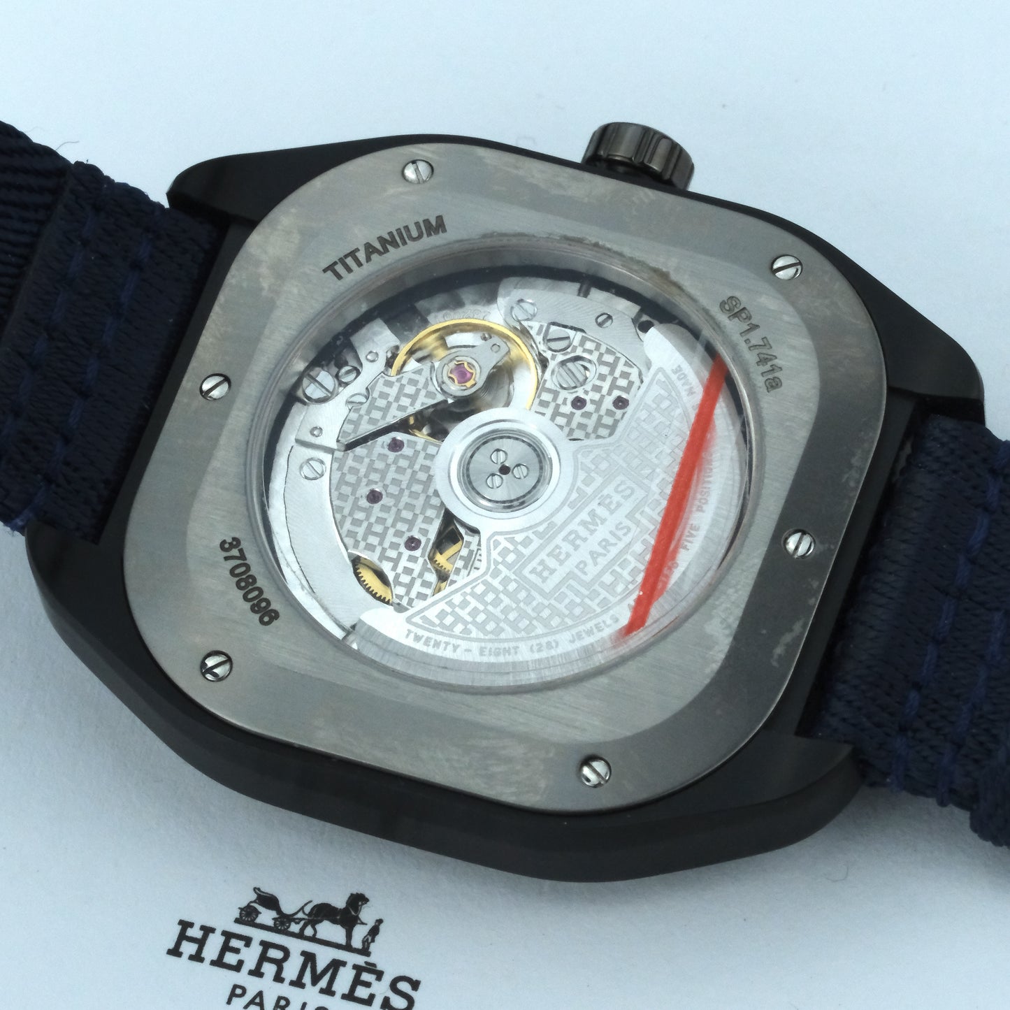 2024 Hermès H08 | SP.741 | Full Set, Blue Fabric Strap