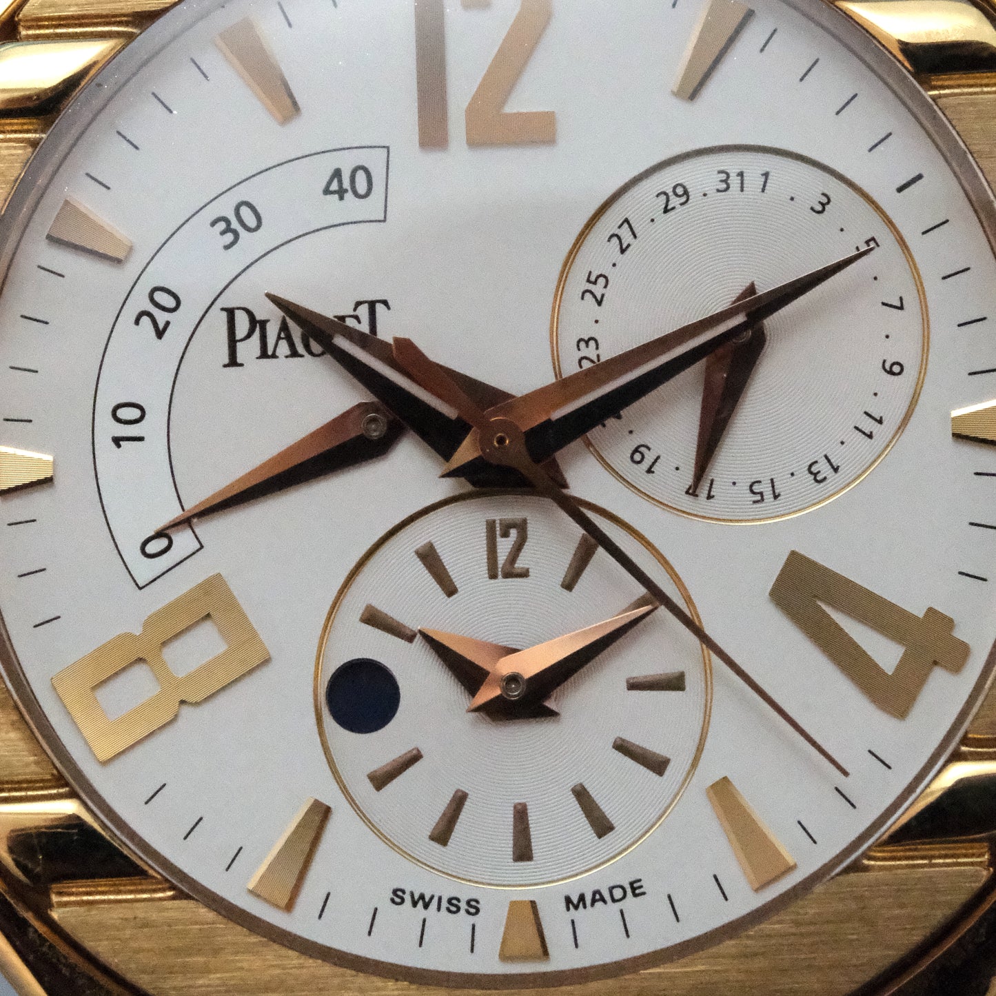 Circa 2005 Piaget Polo GMT G0A30028 Rose Gold 40mm with box and booklets (no papers)