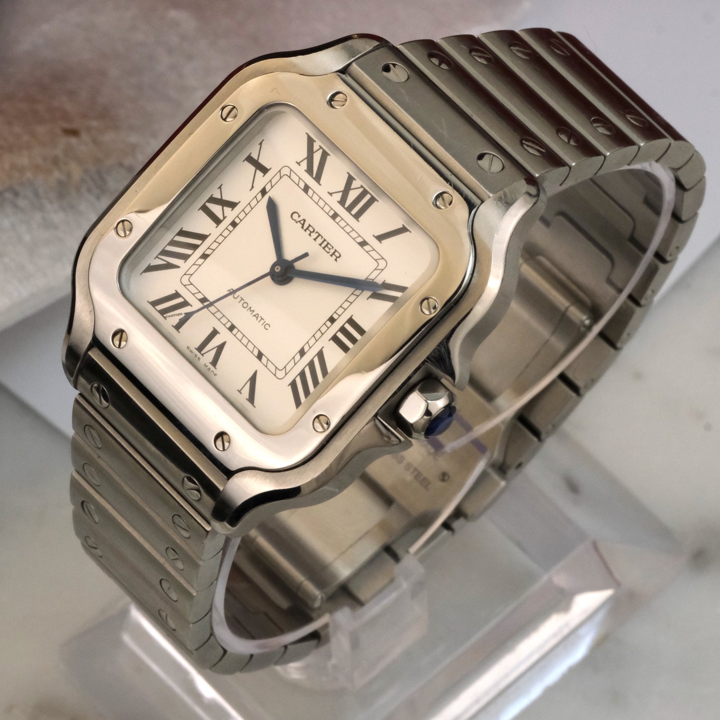 Santos de Cartier WSSA0029, full kit, open date