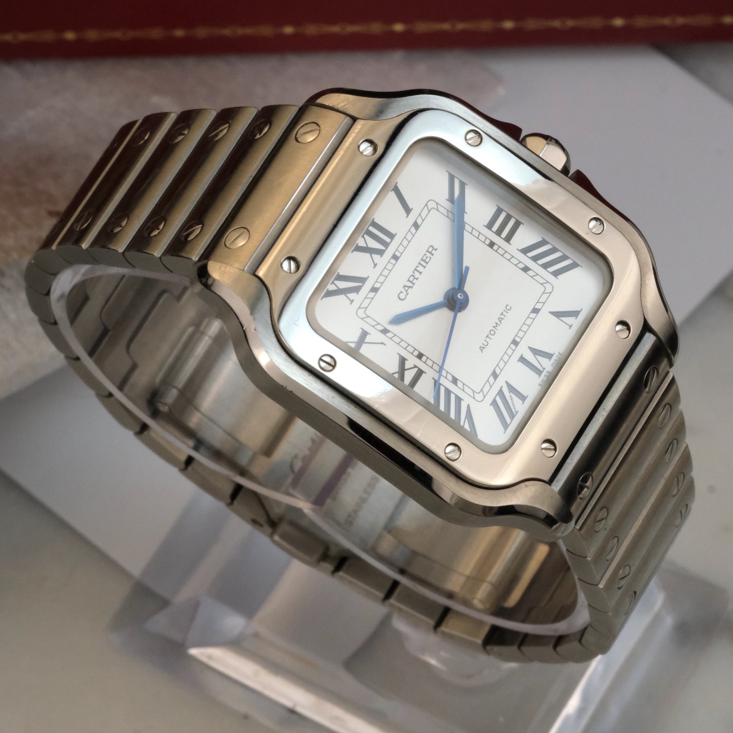 Santos de Cartier WSSA0029, full kit, open date