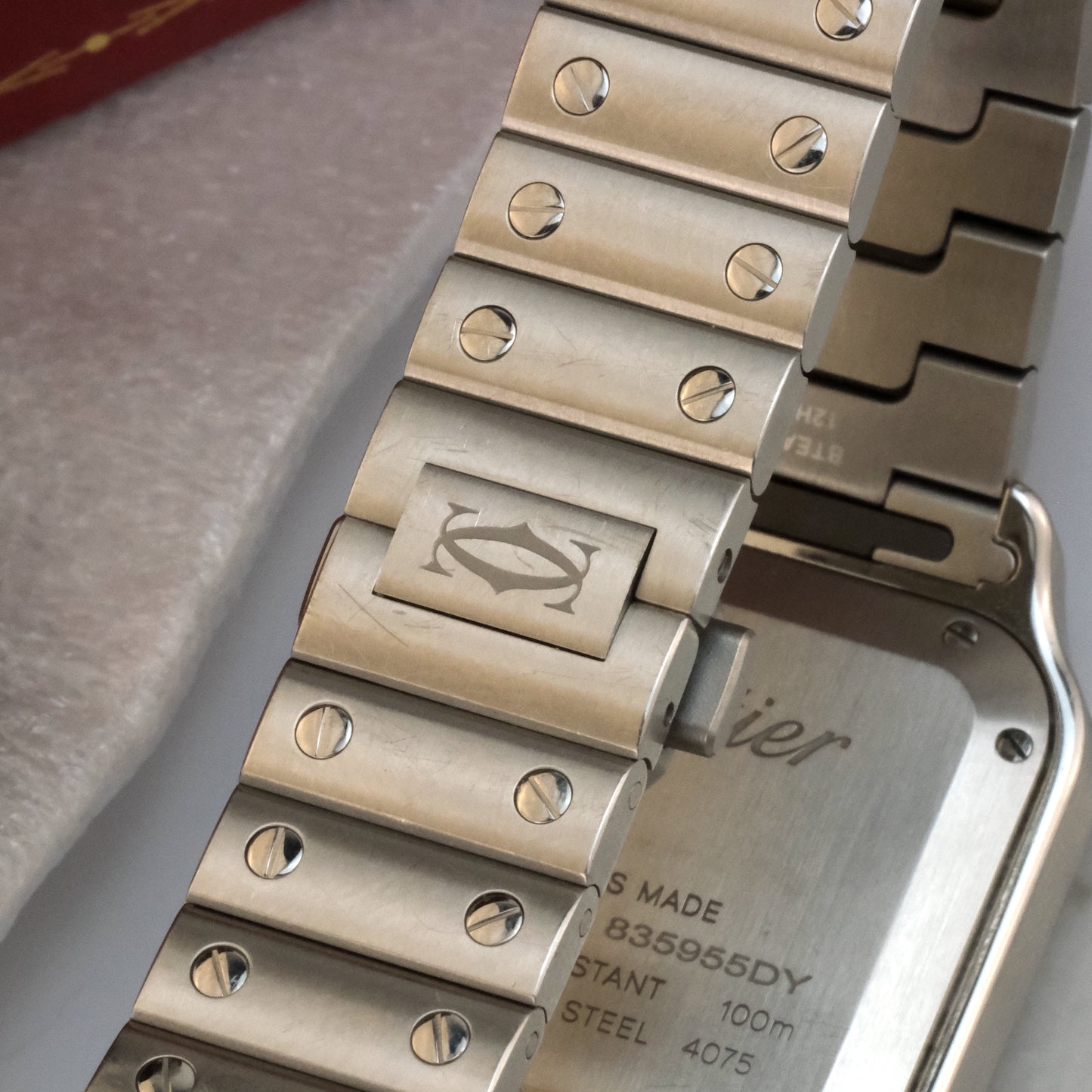 Santos de Cartier WSSA0029, full kit, open date