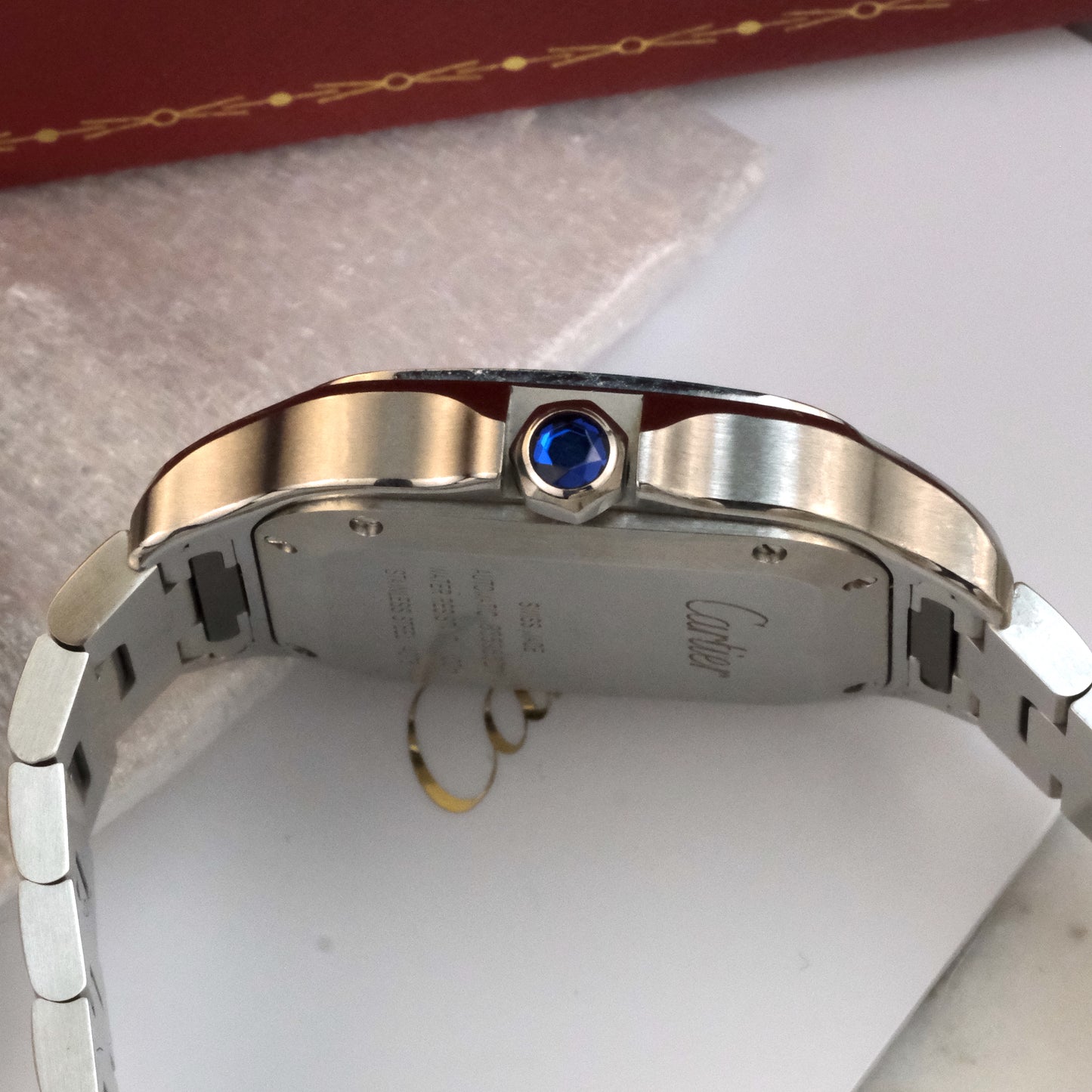 Santos de Cartier WSSA0029, full kit, open date