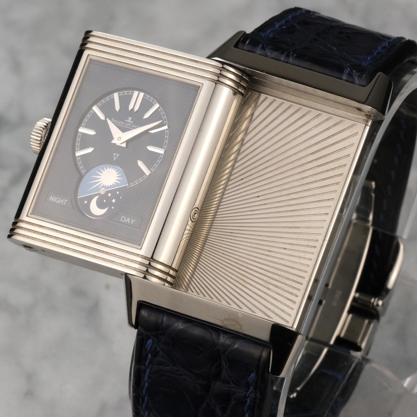 Jaeger-LeCoultre Reverso Moon Tribute Duo Q3948420 with card and extra strap