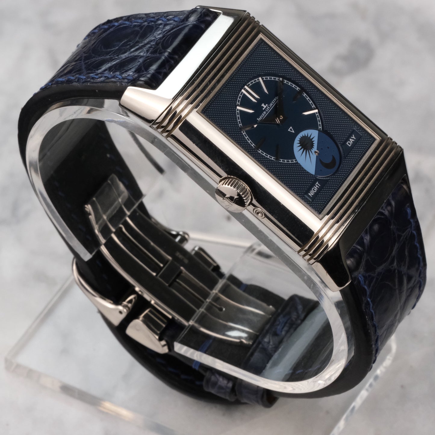 Jaeger-LeCoultre Reverso Moon Tribute Duo Q3948420 with card and extra strap