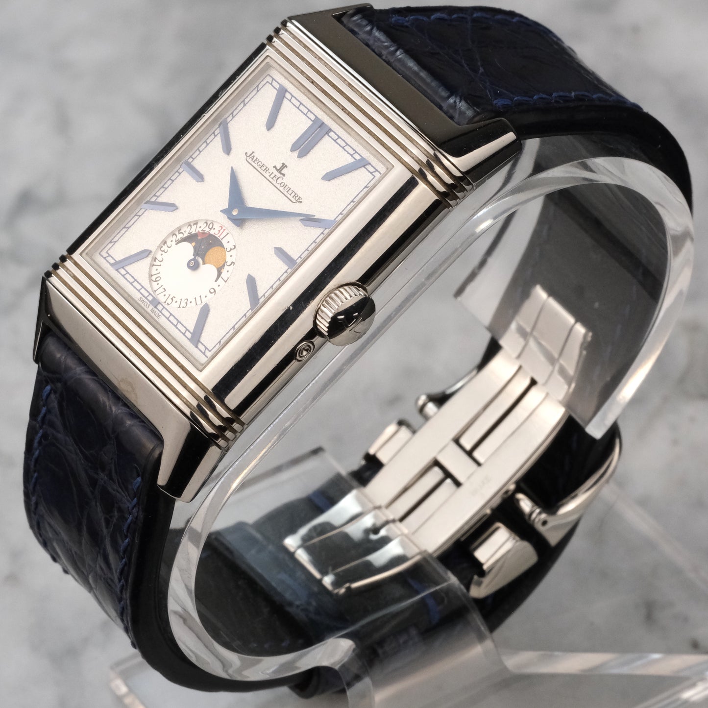 Jaeger-LeCoultre Reverso Moon Tribute Duo Q3948420 with card and extra strap