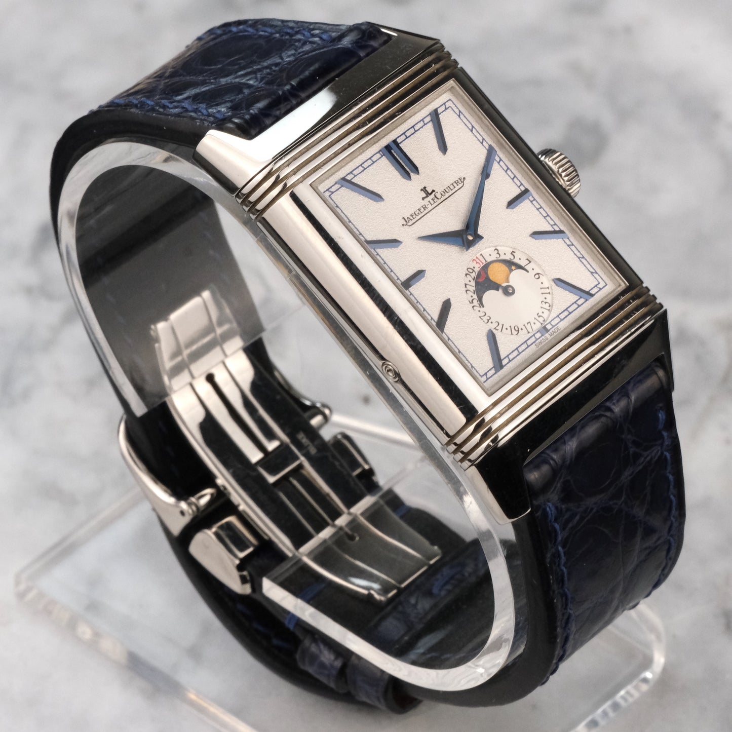 Jaeger-LeCoultre Reverso Moon Tribute Duo Q3948420 with card and extra strap