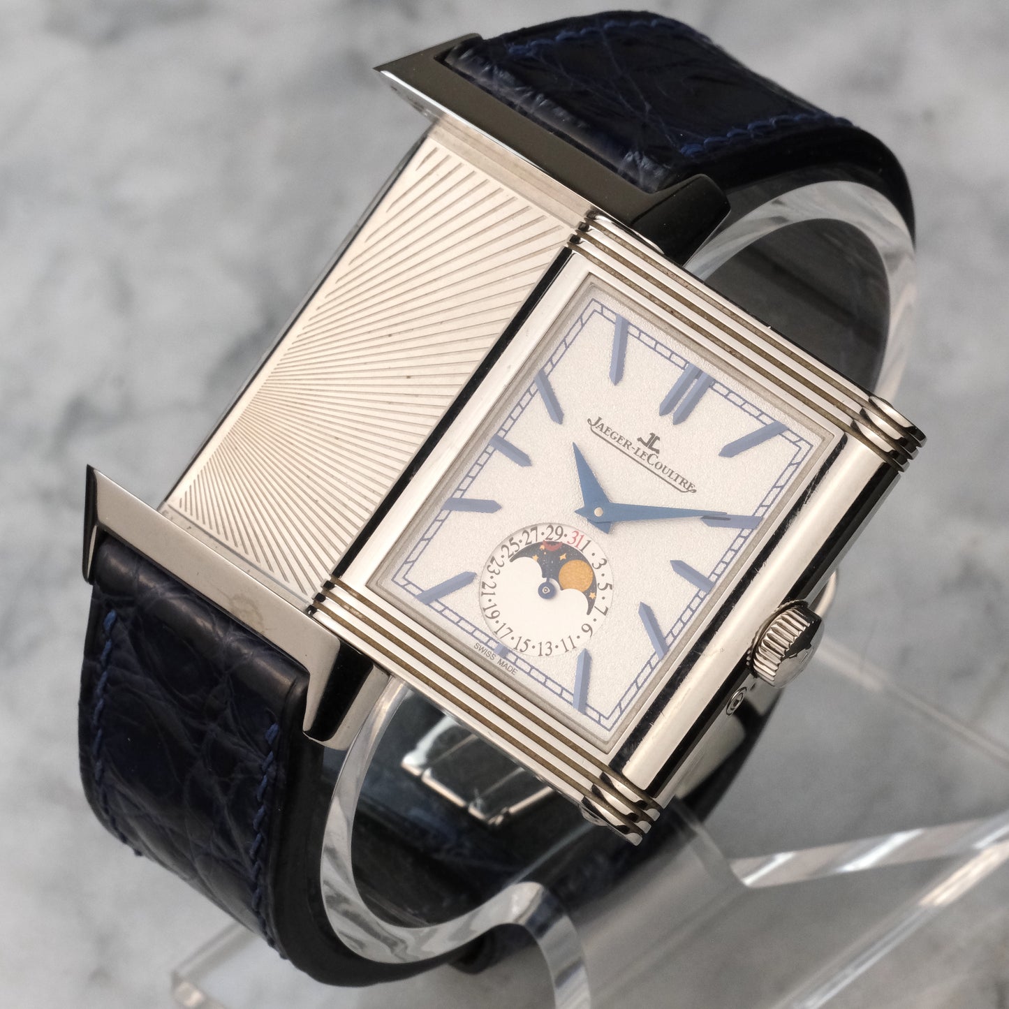 Jaeger-LeCoultre Reverso Moon Tribute Duo Q3948420 with card and extra strap