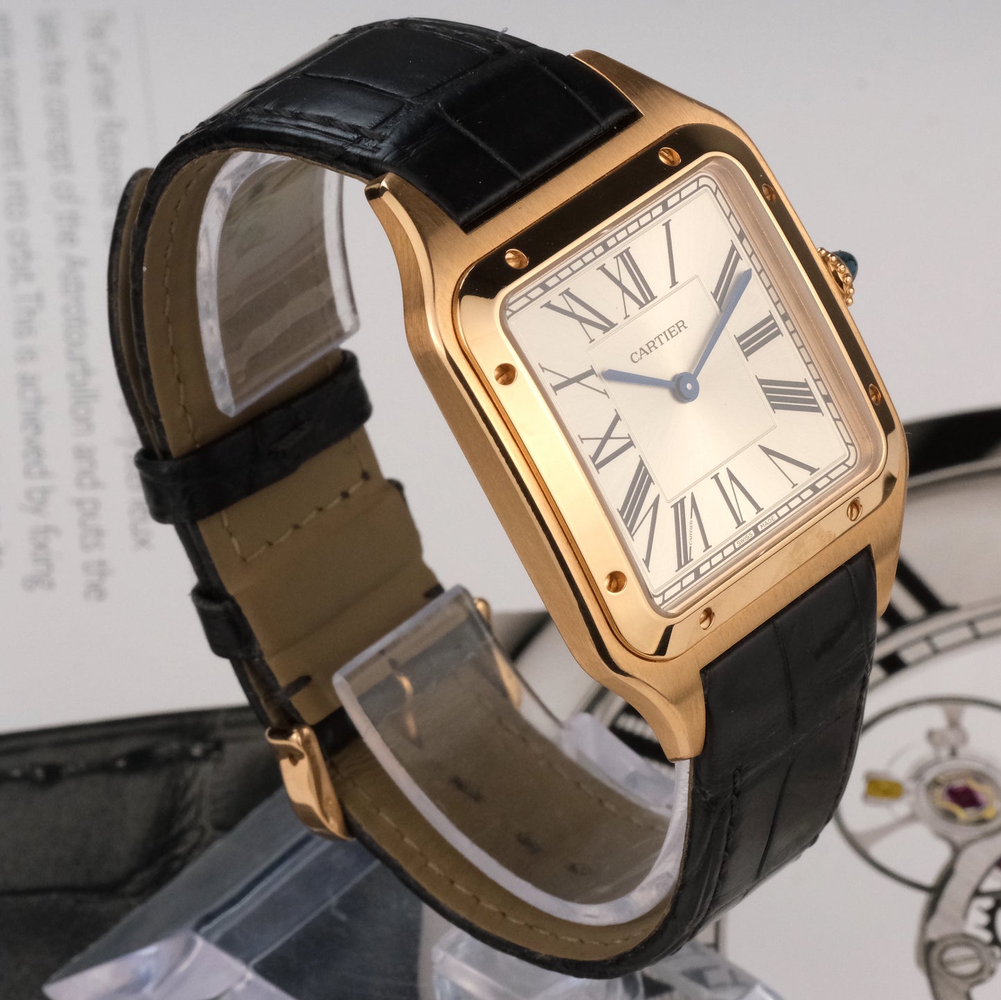 2021 Cartier Santos Dumont XL Rose Gold WGSA0032