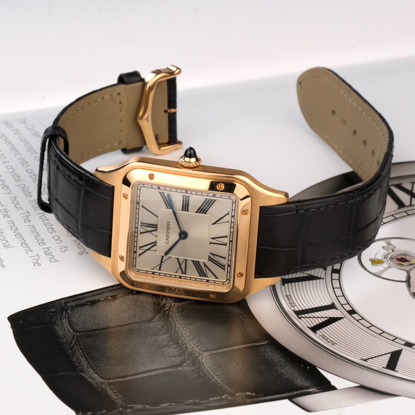 2021 Cartier Santos Dumont XL Rose Gold WGSA0032