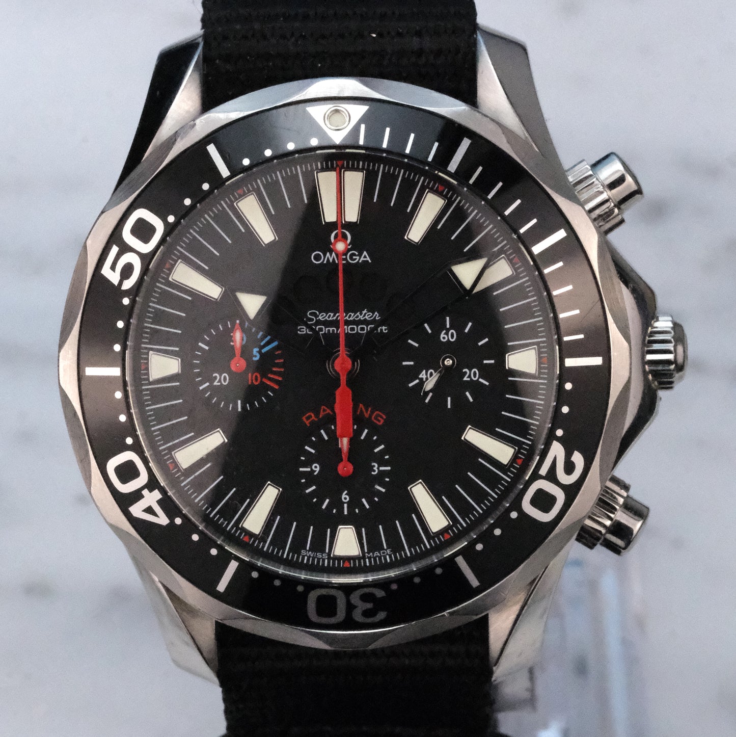 C. 2009 Omega Seamaster 44 Chrono, ref 2569.52.00, box and books (no warranty card)