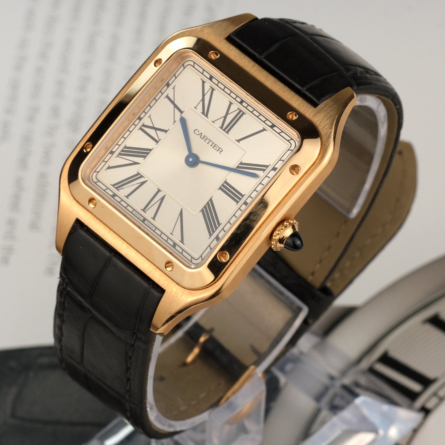 2021 Cartier Santos Dumont XL Rose Gold WGSA0032