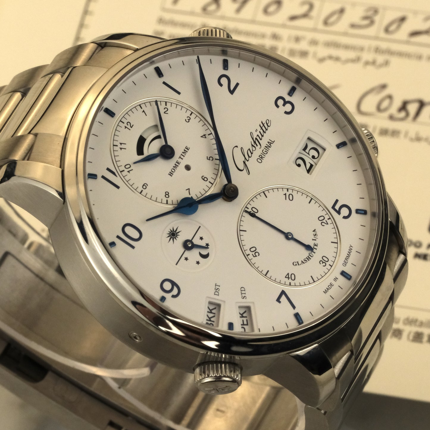 2018 Glashütte Original Senator Cosmopolite Silver | 1-89-02-03-02-61 | Full Set