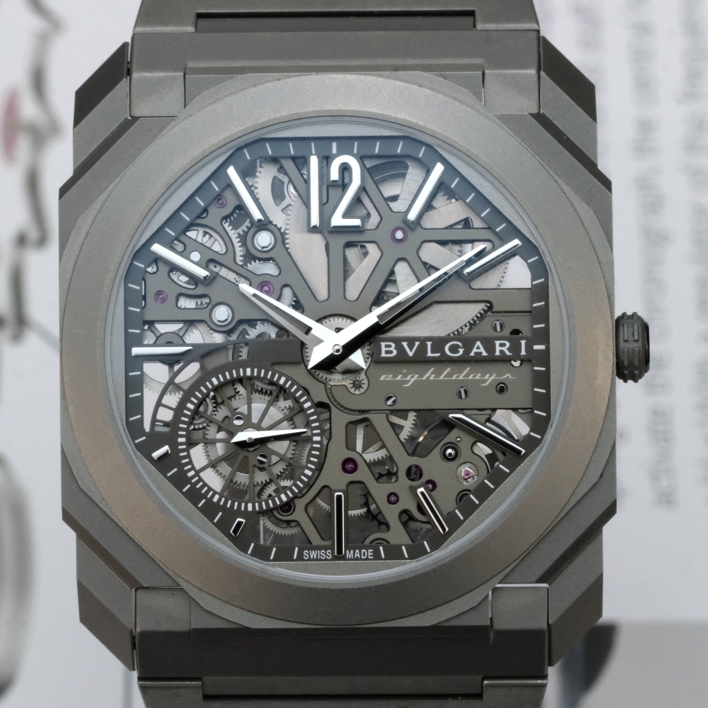 Bvlgari Octo Finissimo 8 Day Power Reserve Titanium Skeleton 103610