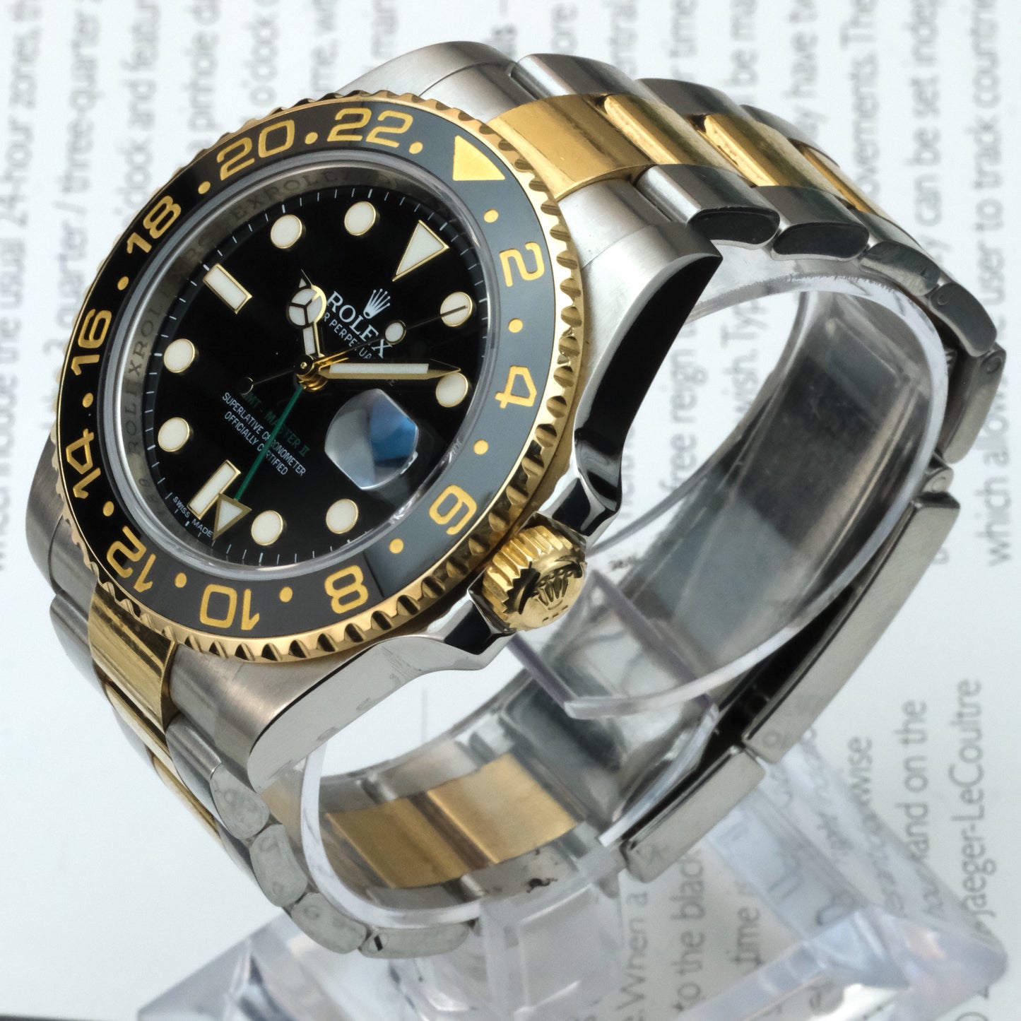 2012 Rolex GMT Master II 116713LN with card