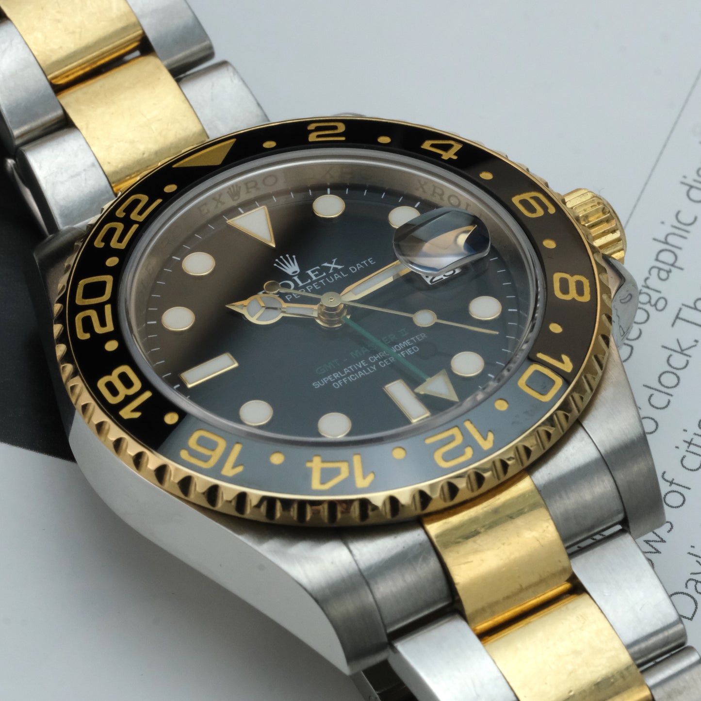 2012 Rolex GMT Master II 116713LN with card