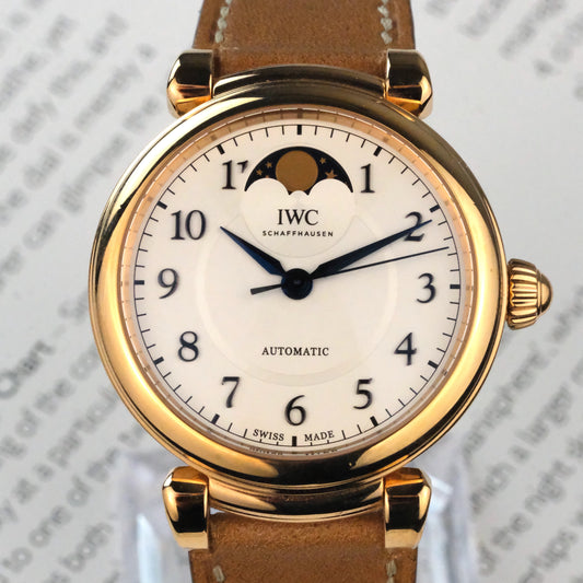 2020 IWC Da Vinci Moonphase 459308, full kit minus strap