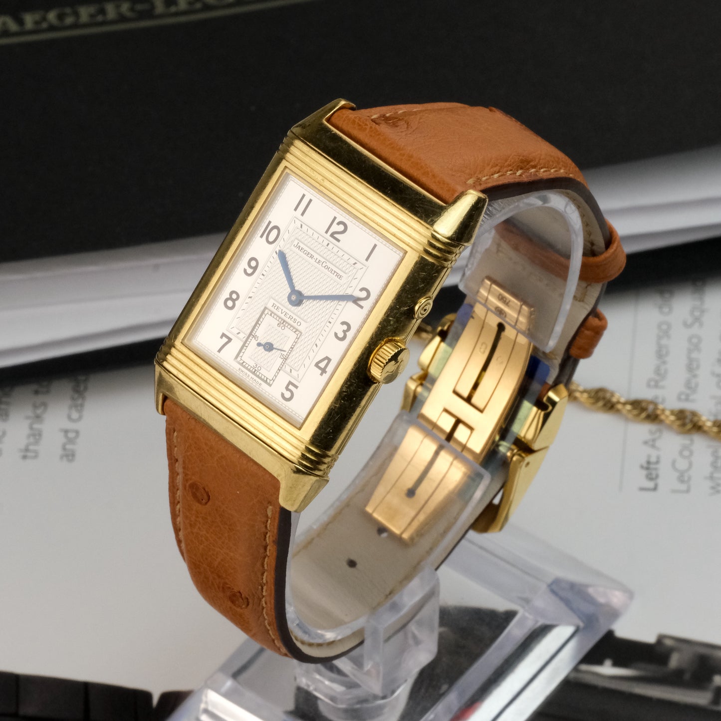 Jaeger-LeCoultre Reverso Duoface, 18k yellow gold, ref 270.1.54, serviced 2024