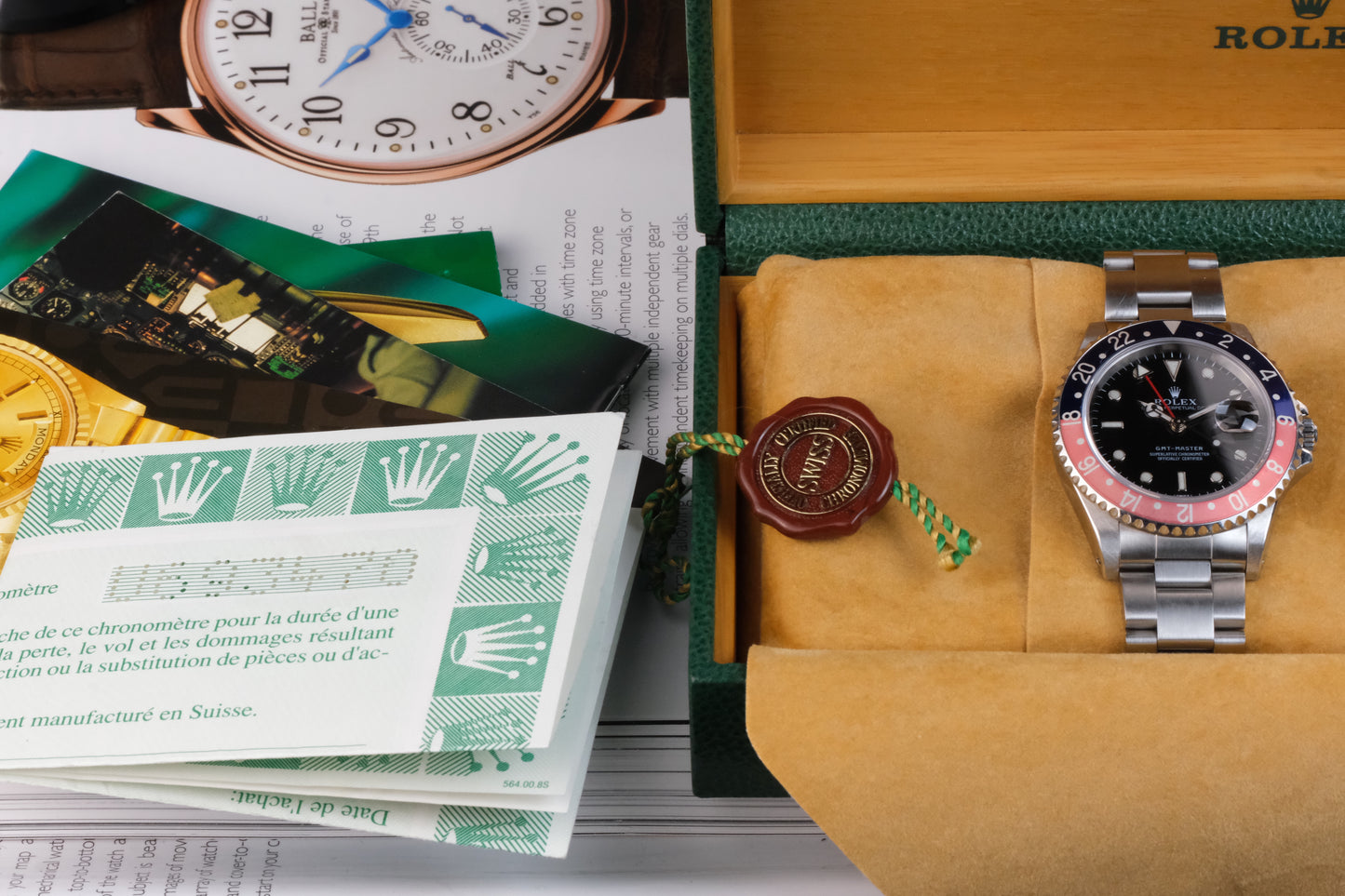 1997 Rolex GMT Master 16700 Pepsi Full Set