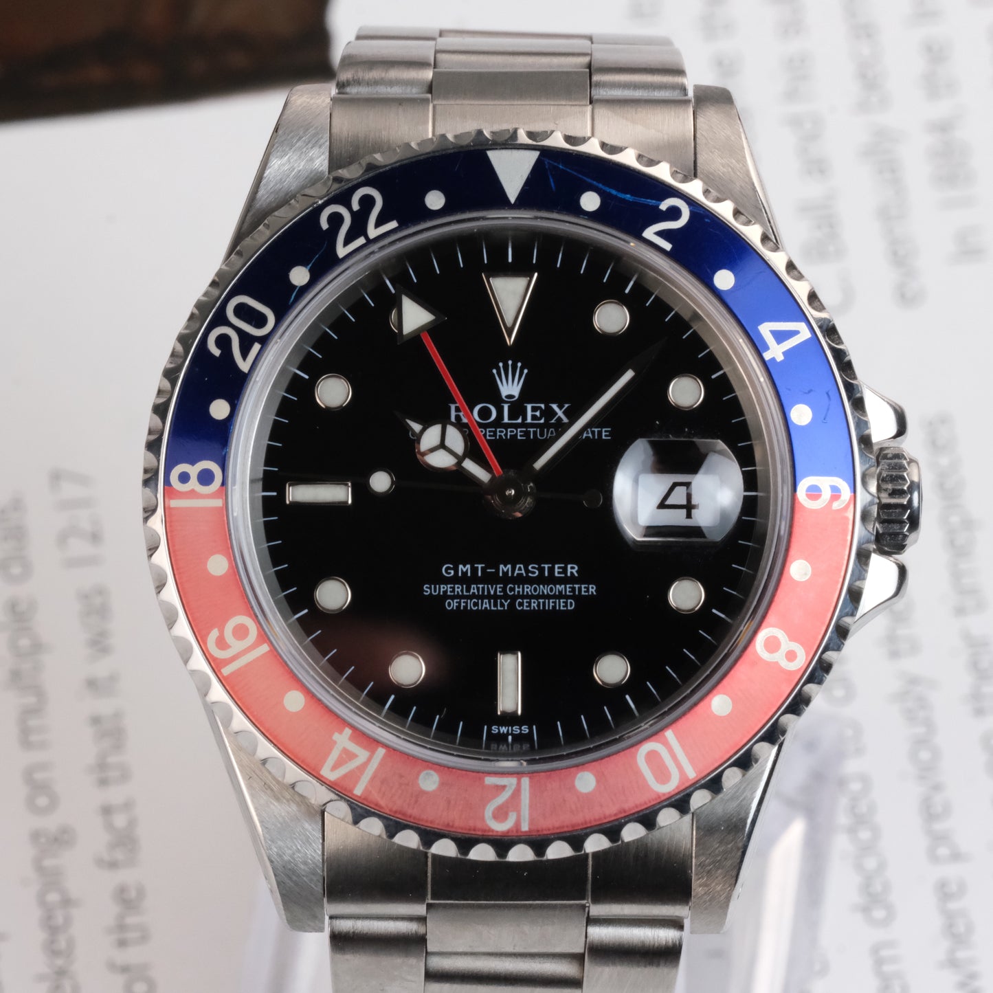 1997 Rolex GMT Master 16700 Pepsi Full Set