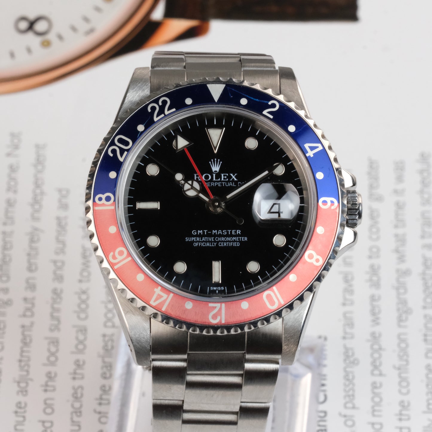 1997 Rolex GMT Master 16700 Pepsi Full Set