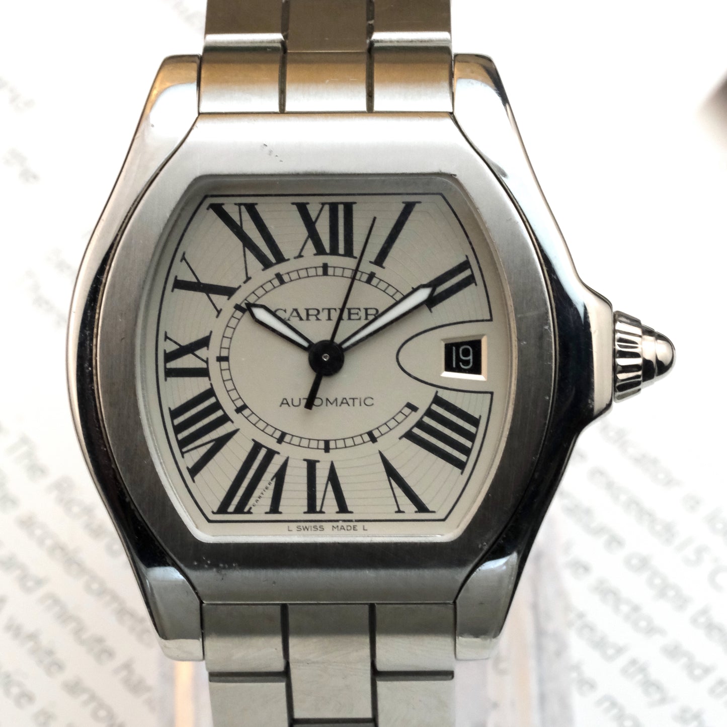 Cartier Roadster S Ref W6206017 + extra strap